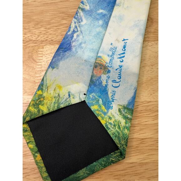 Claude Monet Woman with a Parasol Men's Neck Tie Wearable Art JL - Picture 3 of 9